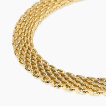 Carica l'immagine nel visualizzatore di Gallery, Bracciale da donna in acciaio dorato con maglia mesh Style 72 Kidult 831253
