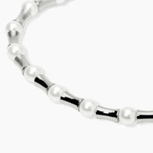 Cargar imagen en el visor de la galería, Bracciale da donna in acciaio e perle conchiglia Style 79 Kidult 831259
