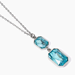 Collana da donna in acciaio con cristalli pendenti 851001