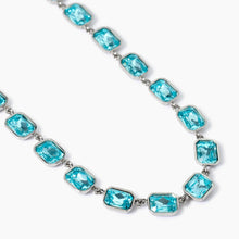 Carica l&#39;immagine nel visualizzatore di Gallery, Braciale da donna in acciaio con cristalli azzurri Kidult 851004
