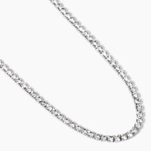 Carica l&#39;immagine nel visualizzatore di Gallery, Collana da donna in acciaio regolabile cristalli bianchi Kidult 851016
