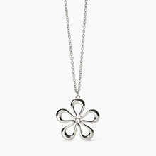 Carica l&#39;immagine nel visualizzatore di Gallery, Collana da donna in acciaio con catena rolò e fiore Kidult 851027
