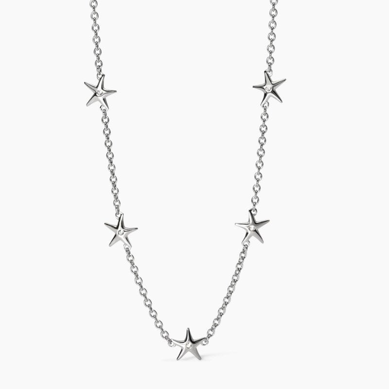 Collana da donna in acciaio con stelle marine Kidult 851034