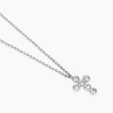 Cargar imagen en el visor de la galería, Collana da donna in acciaio con croce in cristalli Style 28 Kidult 851043

