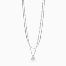 Carica l&#39;immagine nel visualizzatore di Gallery, collana in acciaio con catene e ciondolo cuore Style 30 Kidult 851047
