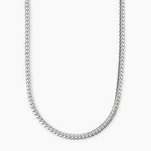 Carica l&#39;immagine nel visualizzatore di Gallery, Collana da uomo in acciaio con catena groumette piatta Style 08 Kidult 851069
