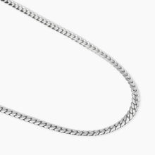Carica l&#39;immagine nel visualizzatore di Gallery, Collana da uomo in acciaio con catena groumette piatta Style 08 Kidult 851069
