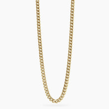 Carica l&#39;immagine nel visualizzatore di Gallery, Collana da uomo in acciaio dorato con catena groumette Style 04 Kidult 851083
