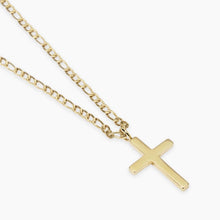 Carica l&#39;immagine nel visualizzatore di Gallery, Collana da uomo in acciaio dorato con croce Style 01 Kidult 851085

