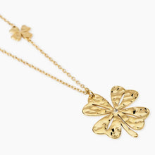 Carica l'immagine nel visualizzatore di Gallery, Collana da donna in acciaio dorato con quadrifoglio Style 57 Kidult 851094
