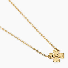 Carica l'immagine nel visualizzatore di Gallery, Collana da donna in acciaio dorato con quadrifoglio Style 57 Kidult 851095
