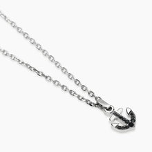 Carica l'immagine nel visualizzatore di Gallery, Collana da uomo in acciaio con ancora in cristalli Style 41 Kidult 851110
