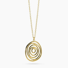 Carica l'immagine nel visualizzatore di Gallery, Collana da donna in acciaio dorato con pendente vortice Style 63 Kidult 851117
