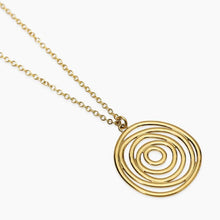 Carica l'immagine nel visualizzatore di Gallery, Collana da donna in acciaio dorato con pendente vortice Style 63 Kidult 851117
