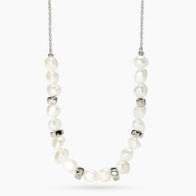 Carica l'immagine nel visualizzatore di Gallery, Collana da donna in acciaio e perle conchiglia Style 70 Kidult 851126
