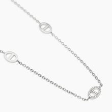 Carica l'immagine nel visualizzatore di Gallery, Collana da donna in acciaio con staffe in cristalli Style 84 Kidult 851131
