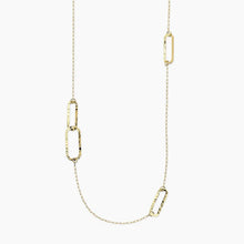 Carica l'immagine nel visualizzatore di Gallery, Collana da donna in acciaio dorato con maglie martellate Style 83 Kidult 851138
