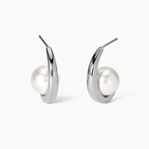 Orecchini da donna semicerchio con perle conchiglia Kidult 861052