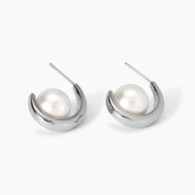 Carica l&#39;immagine nel visualizzatore di Gallery, Orecchini da donna semicerchio con perle conchiglia Kidult 861052
