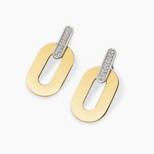 Carica l&#39;immagine nel visualizzatore di Gallery, Orecchini da donna in acciaio dorato con cristalli e pendenti Style 09 Kidult 861060
