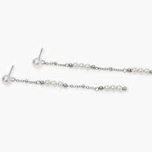 Carica l&#39;immagine nel visualizzatore di Gallery, Orecchini da donna in acciaio con pendenti con perle conchiglia Style 32 Kidult 861066
