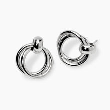 Carica l&#39;immagine nel visualizzatore di Gallery, Orecchini da donna in acciaio con doppio cerchio Style 09 Kidult 861070

