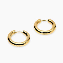 Carica l&#39;immagine nel visualizzatore di Gallery, Orecchini da donna in acciaio dorati a cerchio Style 09 Kidult 861073
