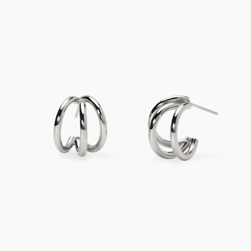 Orecchini da donna con semicerchi in acciaio Style 09 Kidult 861078