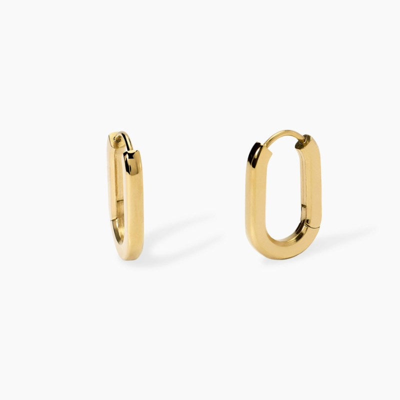 Orecchini da donna in acciaio dorati allungati Style 09 Kidult 861081