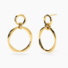 Carica l&#39;immagine nel visualizzatore di Gallery, Orecchini da donna in acciaio dorato con pendenti circolari Style 24 Kidult 861088
