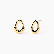 Carica l&#39;immagine nel visualizzatore di Gallery, Orecchini da donna a lobo in acciaio dorato Style 25 Kidult 861090
