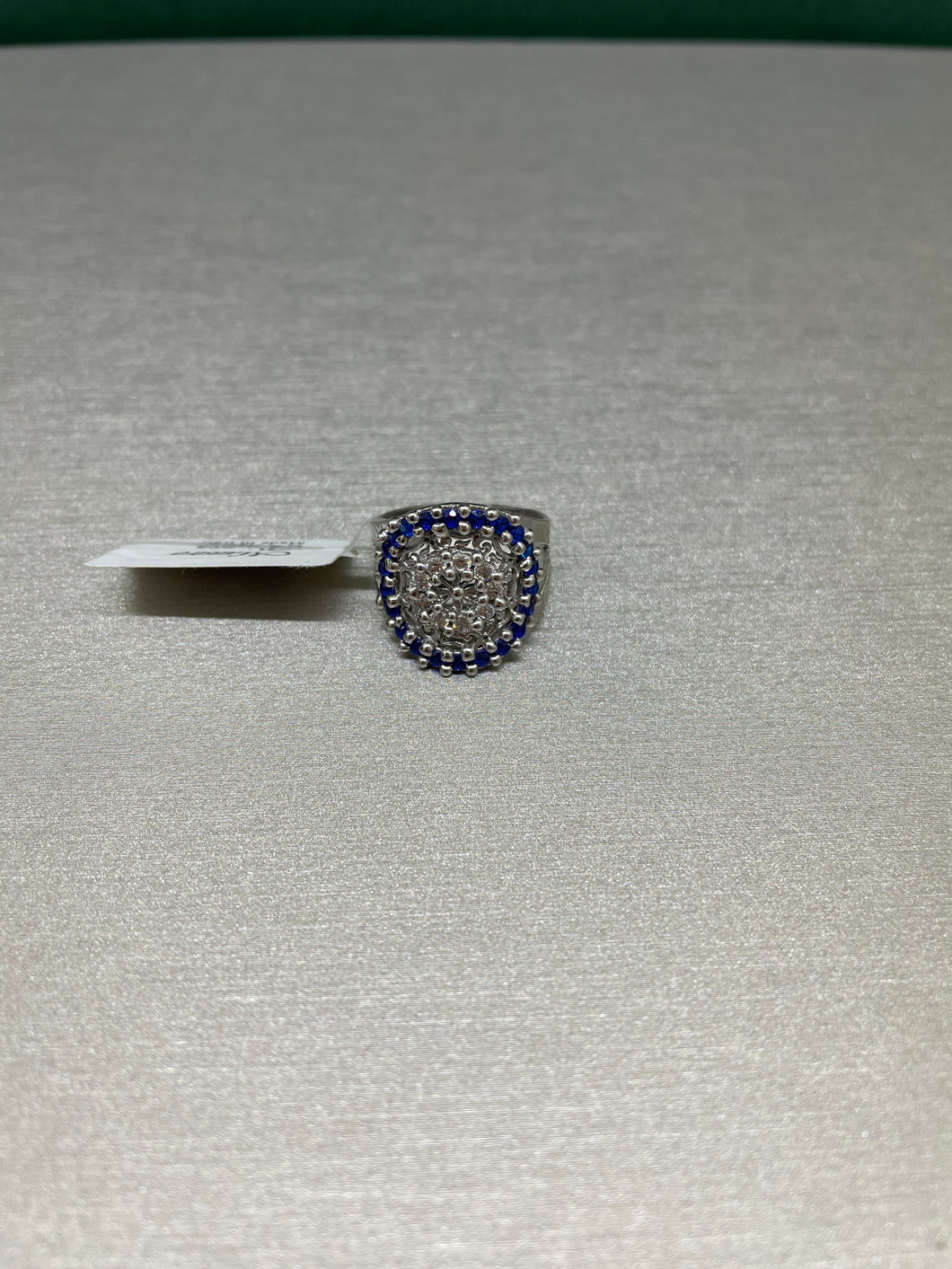 Anello La Bella Stagione in Argento 925 Maestro Riverso AnSt05/Blu misura 15