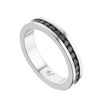 Cargar imagen en el visor de la galería, Anello da Donna in Acciaio Veretta con cristali Luca Barra AN115

