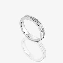 Cargar imagen en el visor de la galería, Anello unisex in Acciaio Fedina con cristali Luca Barra AN124
