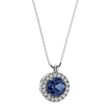 Load image into Gallery viewer, Light Point Women&#39;s Necklace With Diamonds and Sapphire Comets ANB 1162
