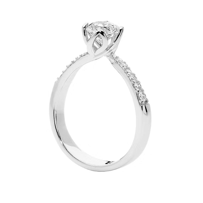 Anello da donna in oro bianco Comete ANB 2387
