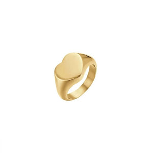 Luca Barra ANK348 women's ring in golden steel seal