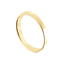 Cargar imagen en el visor de la galería, Anello unisex fedina sottile in acciaio dorato Luca Barra
