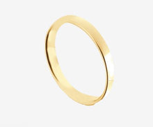 Carica l'immagine nel visualizzatore di Gallery, Anello unisex fedina sottile in acciaio dorato Luca Barra
