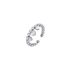 Load image into Gallery viewer, Luca Barra ANK471 women&#39;s steel ring with crystals and hearts
