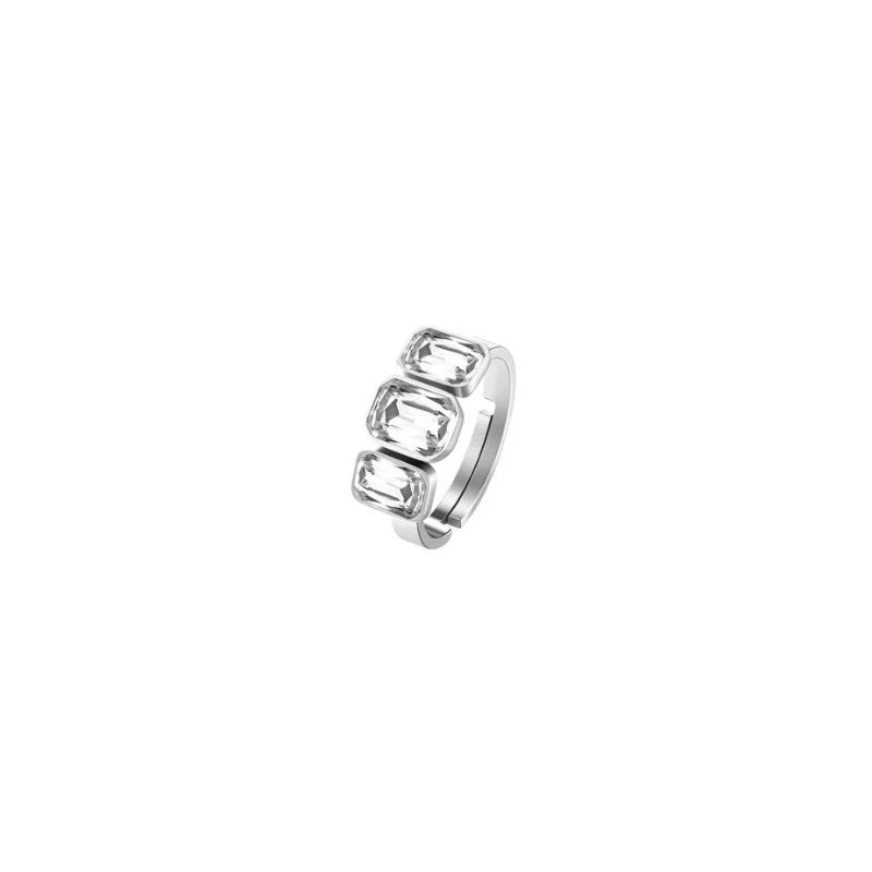 Anello da donna in acciaio con Cristalli Luca Barra ANK554
