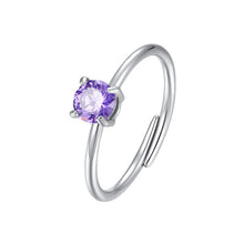 Carica l'immagine nel visualizzatore di Gallery, Anello da donna in acciaio con zircone Luca Barra ANK567
