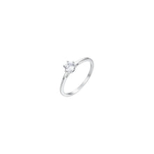 Cargar imagen en el visor de la galería, Anello da donna in acciaio con cristallo Luca Barra ANK580
