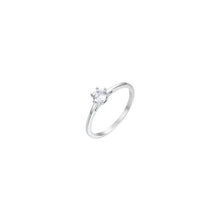 Cargar imagen en el visor de la galería, Anello da donna in acciaio con cristallo Luca Barra ANK581

