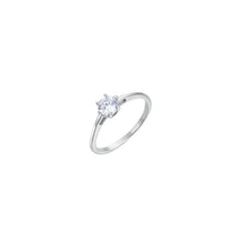 Cargar imagen en el visor de la galería, Anello da donna in acciaio con cristallo Luca Barra ANK584
