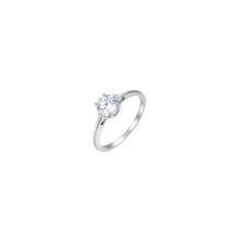 Cargar imagen en el visor de la galería, Anello da donna in acciaio con cristallo Luca Barra ANK593
