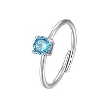 Carica l'immagine nel visualizzatore di Gallery, Anello da donna in acciaio con zircone Luca Barra ANK600
