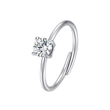 Cargar imagen en el visor de la galería, Anello da donna in acciaio con zircone Luca Barra ANK602
