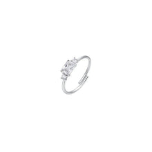 Carica l&#39;immagine nel visualizzatore di Gallery, Anello da donna in acciaio con zirconi Luca Barra ANK604
