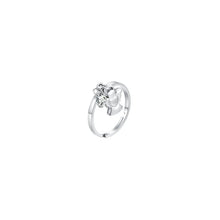Cargar imagen en el visor de la galería, Anello da donna in acciaio con Angelo e Zircone Luca Barra ANK609
